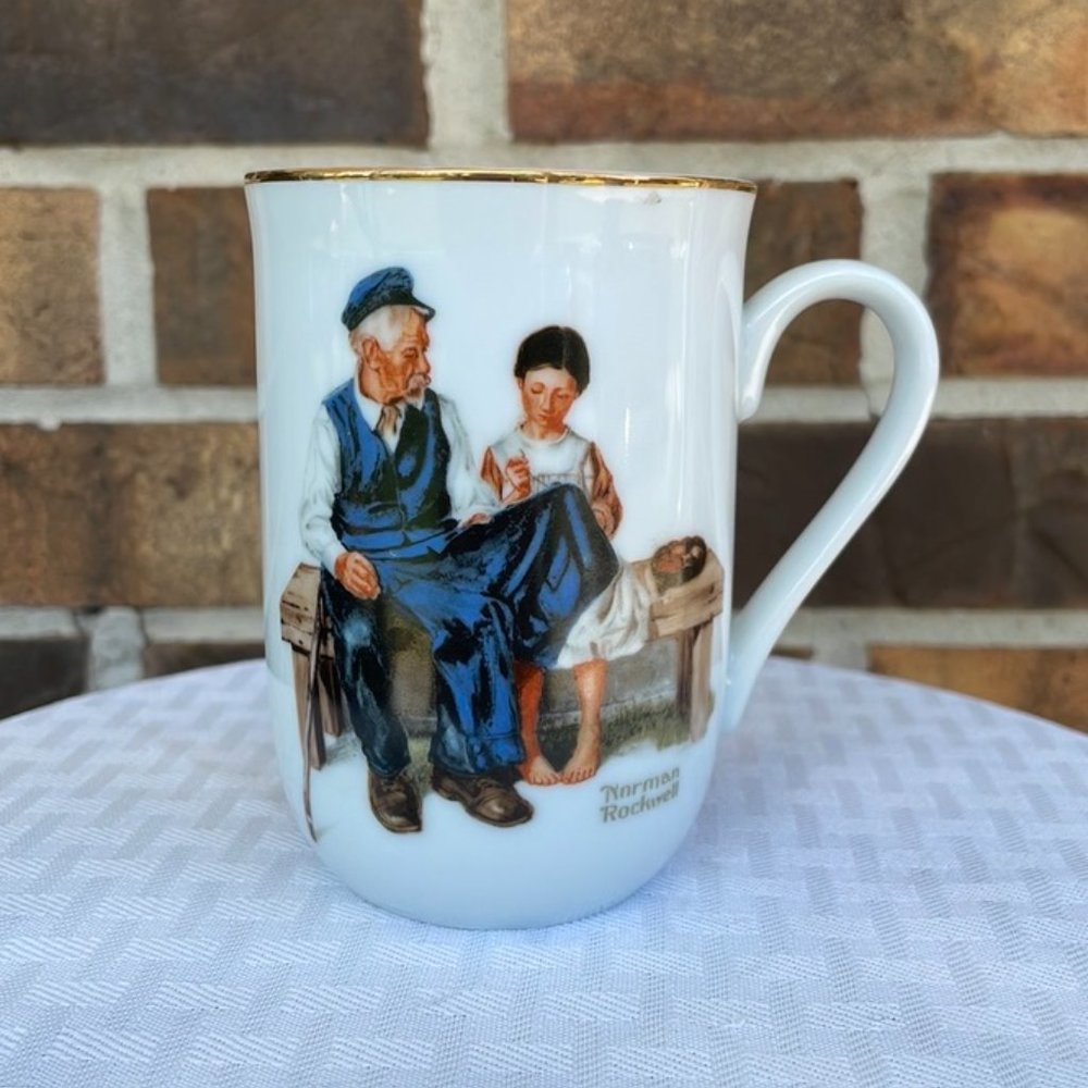 Norman Rockwell Coffee Cup-The Lighthouse Keeper’s Daughter
